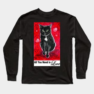 All You Need is Love & a Cat Long Sleeve T-Shirt